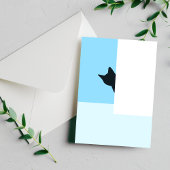 Carte Postale Peekaboo | Pic De Chat Autour De La Peinture De Co