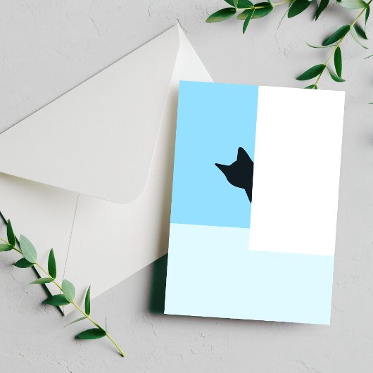 Carte Postale Peekaboo | Pic De Chat Autour De La Peinture De Co