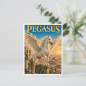 Carte Postale Pégase, monstre de fantasy gothique (Debout devant)