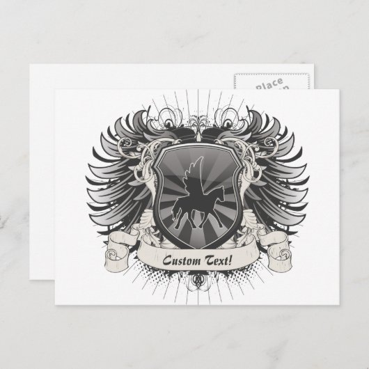 Carte Postale Pegasus Crest (Devant / Derrière)