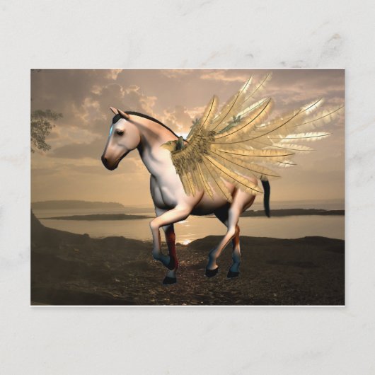 Carte Postale Pegasus doux (Devant)