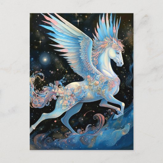 Carte Postale Pegasus Imaginaire Art (Devant)