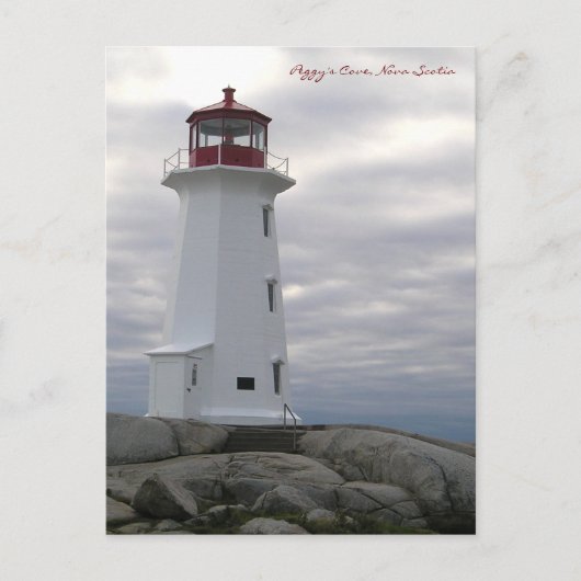 Carte Postale Peggy's Cove Lighthouse Route Nouvelle-Écosse (Devant)