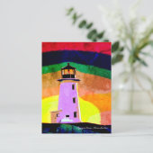 Carte Postale Peggy's Cove Lighthouse Route Nouvelle-Écosse (Debout devant)