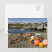 Carte Postale Peggy's Cove, Nouvelle-Écosse, Canada 2 (Devant / Derrière)