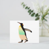 Carte Postale Peguin coloré (Debout devant)