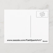 Carte Postale Peigne de miel doux dessin orange jaune brun (Dos)