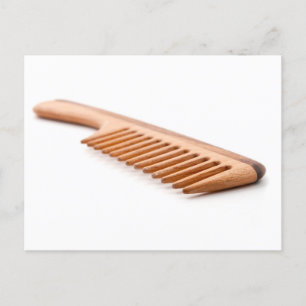 Carte Postale Peigne en bois