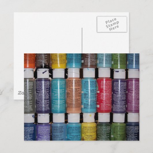 Carte Postale peindre ! ! ! (Devant / Derrière)