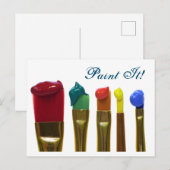 Carte Postale Peindre (Devant / Derrière)