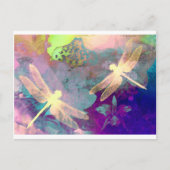 Carte Postale Peindre des libellules (Devant)