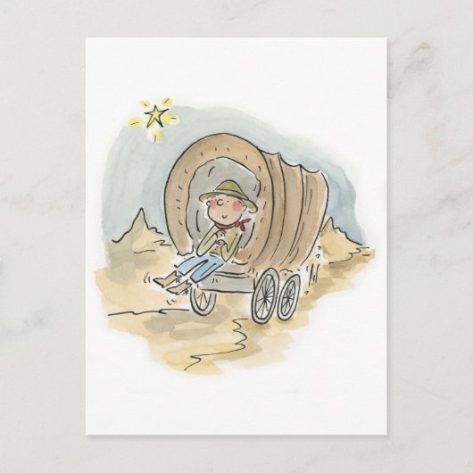 Carte Postale Peindre votre wagon (Devant)