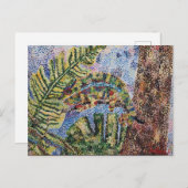 Carte postale peinte de Chameleon Rainforest (Devant / Derrière)