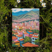 Carte postale peinte Medellin Colombia