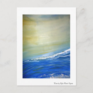 Carte postale Peinte Ocean Wave