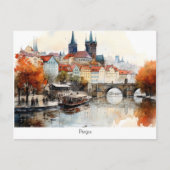 Carte postale peinte République tchèque (Devant)