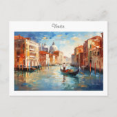 Carte postale peinte Venise, Italie (Devant)