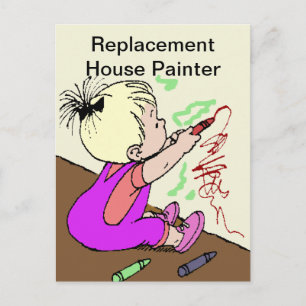 Carte Postale Peintre de la maison de remplacement