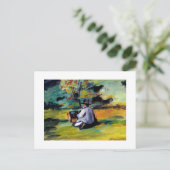 Carte Postale Peintre de l'art impressionniste Paul Cezanne (Debout devant)