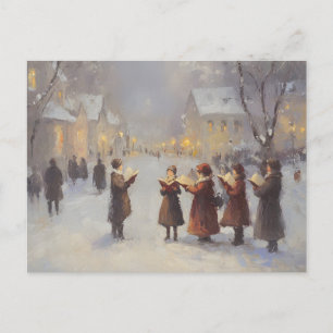 Carte Postale Peintres abstraits Chanteurs de Noël