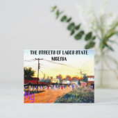 Carte Postale PEINTURE 10 copie, LES RUES DE LAGOS STATE NI... (Debout devant)