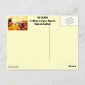 Carte Postale PEINTURE 5 copie, BIENVENUE AU NIGERIA, MG (Dos)