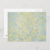 Carte Postale peinture à fleurs (Devant / Derrière)