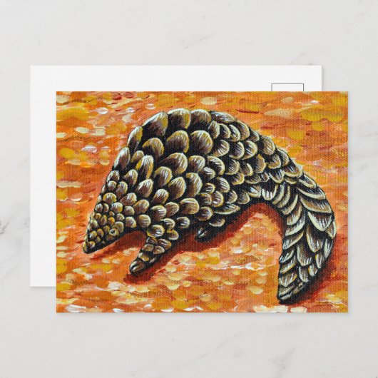 Carte Postale Peinture à la pangoline (Devant / Derrière)