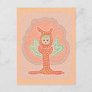 Carte Postale Peinture à la pointe de la fée d'arbre Dreamland