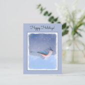 Carte Postale Peinture à la souris - Oiseau original (Debout devant)