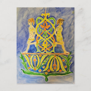 Carte Postale Peinture à l'aquarelle