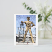 Carte Postale Peinture à l'aquarelle de la statue de Driller d'o (Debout devant)