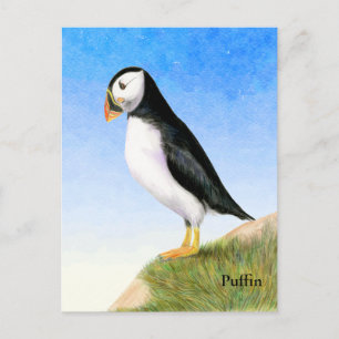 Carte postale Peinture à l'aquarelle d'Oiseau de P