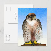 Carte postale Peinture à l'aquarelle d'oiseaux de  (Devant / Derrière)