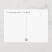 Carte Postale Peinture à l'aquarelle, Doolin, Comté de Clare (Dos)