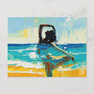 Carte Postale peinture à l'huile « Art du yoga (#2) »