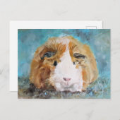 Carte Postale Peinture à l'huile de cobaye (Devant / Derrière)