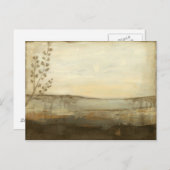 Carte Postale Peinture à l'huile de paysage moderne Sunset (Devant / Derrière)