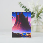 Carte Postale Peinture à l'huile Dream World (Debout devant)