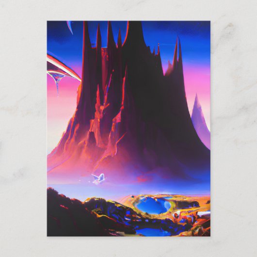 Carte Postale Peinture à l'huile Dream World (Devant)