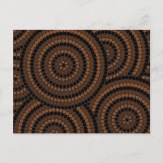 Carte Postale Peinture à points aborigène (Devant)
