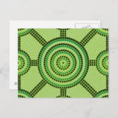 Carte Postale Peinture à points autochtone (Devant / Derrière)