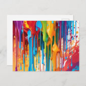 Carte Postale Peinture à séchage dynamique (Devant / Derrière)