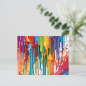 Carte Postale Peinture à séchage dynamique (Debout devant)