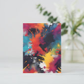 Carte Postale peinture Abstraite (Debout devant)