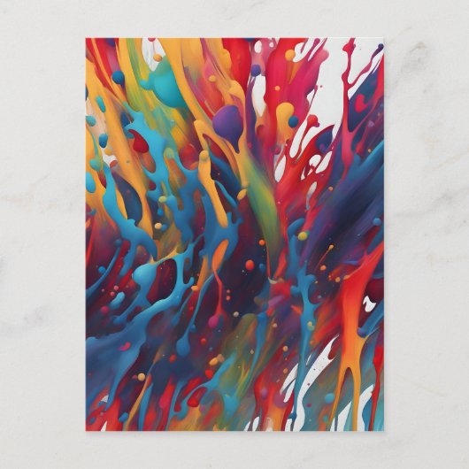 Carte Postale peinture Abstraite (Devant)