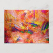 Carte Postale Peinture Abstraite Coucher de soleil infini (Devant)