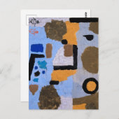 Carte Postale Peinture abstraite de Paul Klee Art moderne (Devant / Derrière)