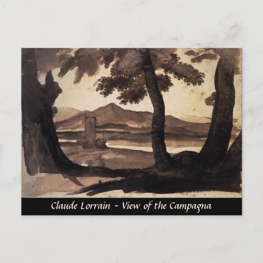 Carte Postale Peinture abstraite encre fine art Romain Campagna (Devant)