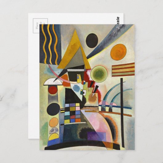 Carte Postale Peinture Abstraite Kandinsky (Devant / Derrière)